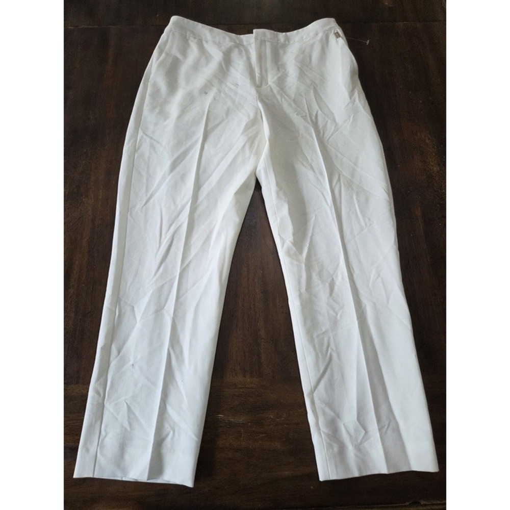 NWOTD Tommy Hilfiger 16 Wide Leg Solid Dress Pants White 132012